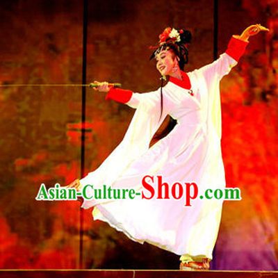 Asian Chinese Traditional Dress Theatrical Costumes Ancient Chinese Clothing Opera Sword Dance Costumes for Women