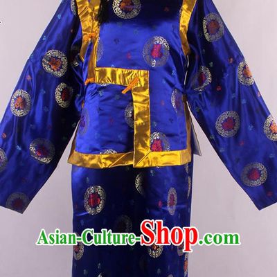 Chinese Traditional Landlord Costumes and Hat Complete Set