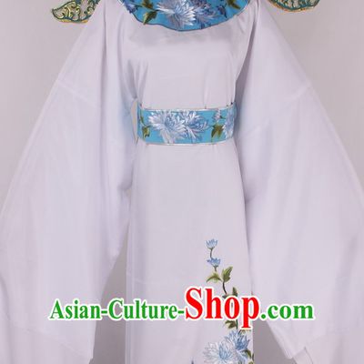 Chinese Traditional Oriental Clothing Theatrical Costumes Opera Young Scholar Young Men Costume and Hat for Men