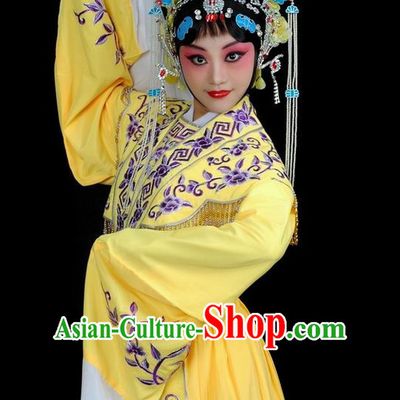 Chinese Traditional Dresses Theatrical Costumes Ancient Chinese Hanfu Fairy Costumes and Hair Accessories Complete Set
