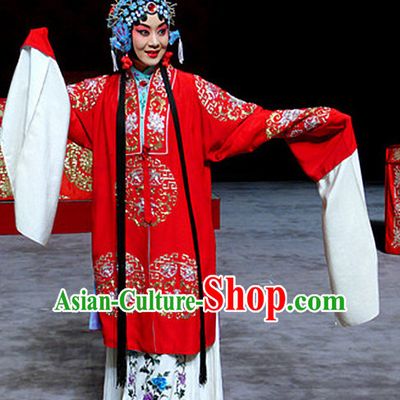 Ancient Chinese Beijing Opera Hua Dan Hua Tan Long Water Sleeves Robe Costumes for Women