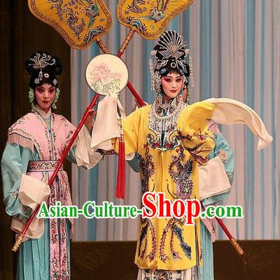 Ancient Chinese Beijing Opera Princess Costumes and Hair Accessories Complete Set for Women