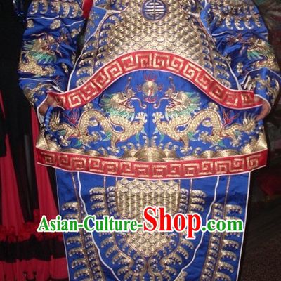 Ancient Chinese Beijing Opera General Armor Costumes Complete Set for Men
