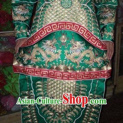 Ancient Chinese Beijing Opera General Male Armor Costumes Complete Set for Men