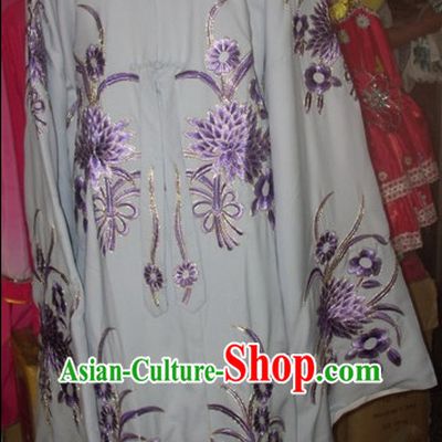 White Ancient Chinese Beijing Opera General Male Costumes for Men