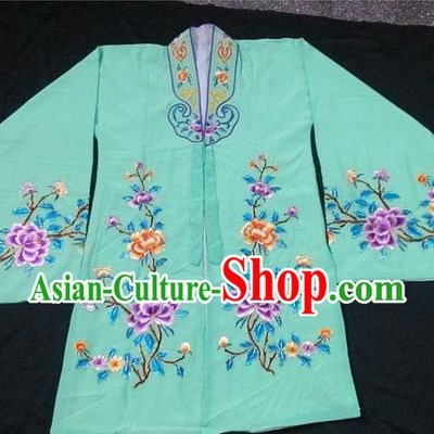Green Ancient Chinese Beijing Opera Lady Costumes