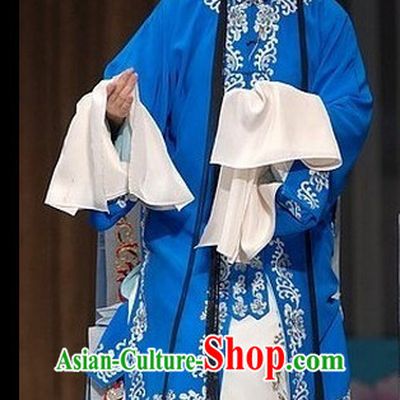 Ancient Chinese Beijing Opera Qing Yi Costumes and Headwear Complete Set for Women
