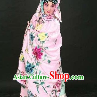 Ancient Chinese Beijing Opera Hua Dan Hua Tan Costumes and Hair Accessories Complete Set for Women