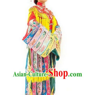 Traditional Chinese Peking Opera Phoenix Empress Costumes and Hair Jewelry Complete Set for Women