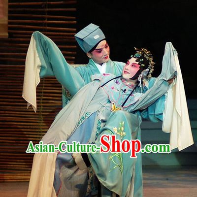 Traditional Chinese Peking Opera Lover Costumes 2 Sets