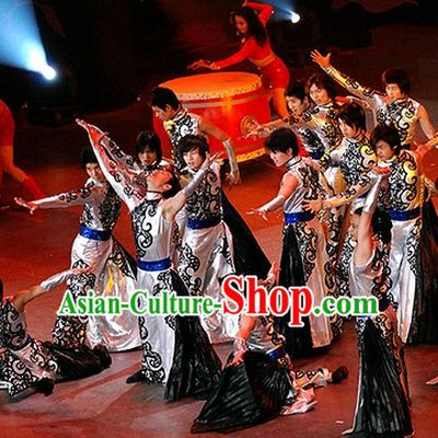 China Traditional National Drum Player Dancewear Suit for Men