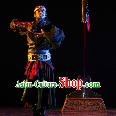 Asia Fashion Chinese Three Kingdoms Classical Dance Costume Guan Gong Gwan Gong for Men