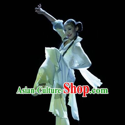 Asia Fashion Beautiful Chinese Umbrella Dance Costumes for Women