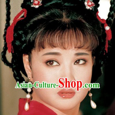 Traditonal Ancient Chinese Black Long Wigs for Women