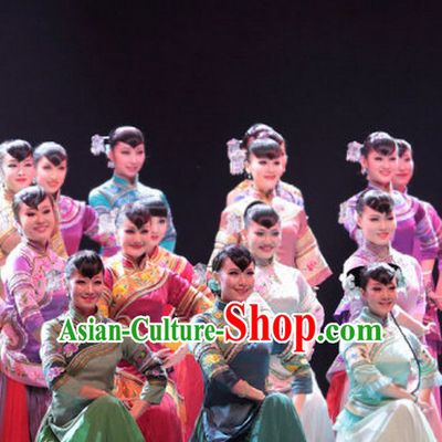 Chinese Minguo Female Dance Costumes Complete Set for Women