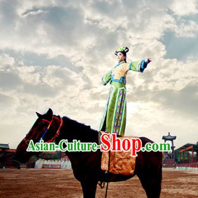 Chinese Traditional TV Drama Qing Dynasty Princess Costumes Oriental Clothing
