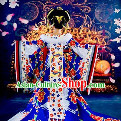 Chinese Classical Empress Crane Costumes for Women