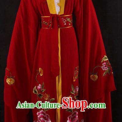 Chinese Traditional Dress Oriental Clothing Theatrical Costumes Opera Costume Long Sleeves Lady Dresses