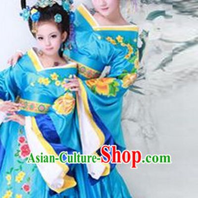 Traditional Chinese Photo Costume Princes Dress and Hair Accessories Complete Set for Children