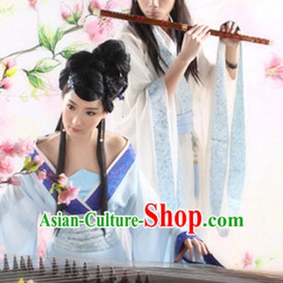 Traditional Chinese Photo Costume Husband and Wife Classical Costume and Hair Accessories Complete Sets