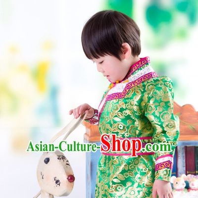 Traditional Chinese Mongolian Dress and Hat Complete Set Kids