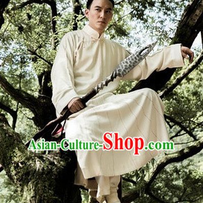 Traditional Chinese Kungfu Long Robe Complete Set for Men