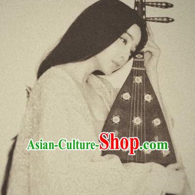 Handmade Chinese Guzhuang Long Black Wigs for Women