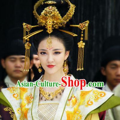 Handmade Chinese Palace Princess Wigs and Hair Accessories