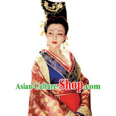 Handmade Chinese Palace Empress Wigs and Hair Accessories
