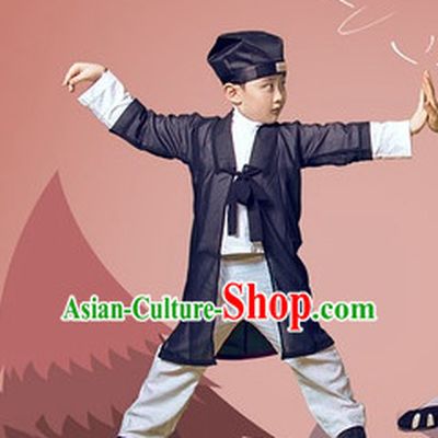 Traditional Chinese Taoist Uniform Complete Set for Kids