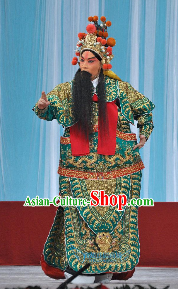 Ancient Chinese Armor Costume and Helmet for Men