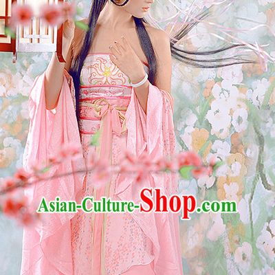 Chinese Halloween Cosplay Princess Costumes and Hair Ornaments Complete Set for Women