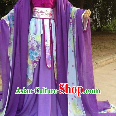 Purple Romantic Ancient Chinese Costumes Complete Set for Women