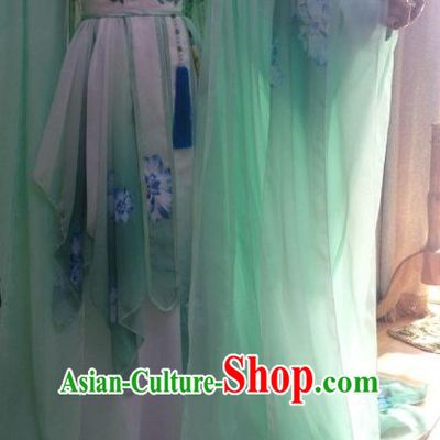 Long Trail Ancient Chinese Princess Costumes Complete Set for Women