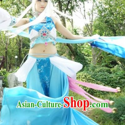 Sexy Chinese Fairy Halloween Costumes and Hair Jewelry Complete Set for Women