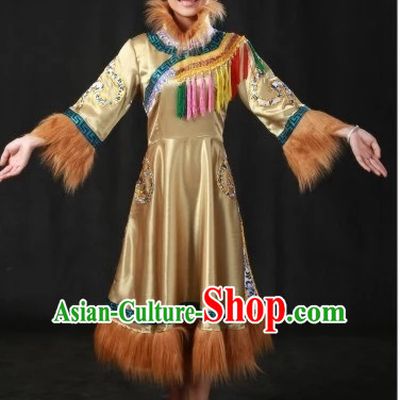 Traditional Chinese Olunchun Clothes Complete Set for Women