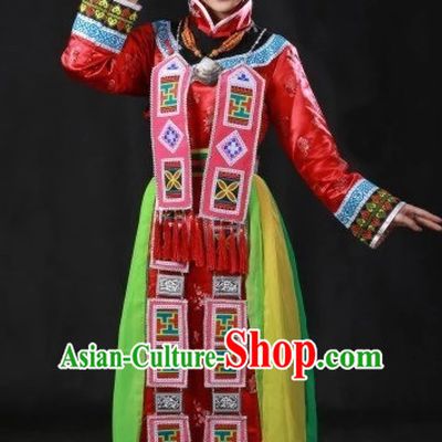 Traditional Chinese Yugu Clothes and Hat Complete Set for Women