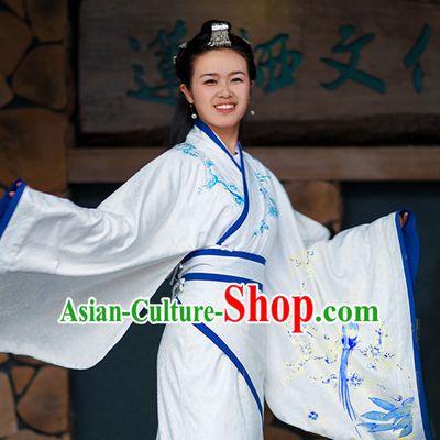 Chinese Traditional Hanfu Clothes Complete Set for Women