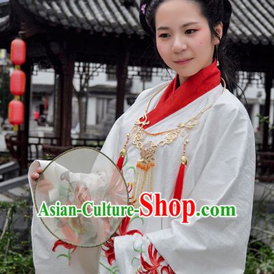 Chinese Traditional Hanfu Clothes Complete Set for Women
