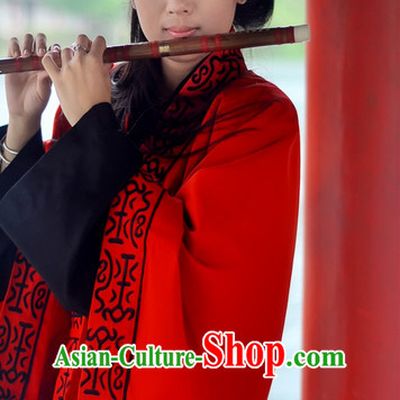 Chinese Traditional Red Bridal Suit and Hair Accessories Complete Set for Women