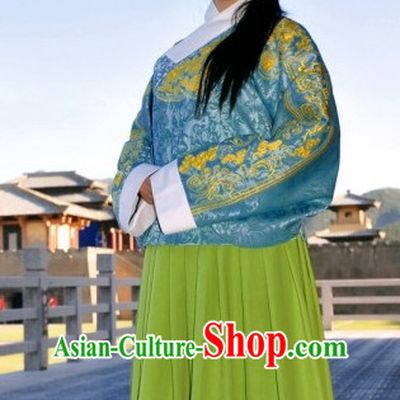Chinese Ancient Ming Dynasty Garment Suit Complete Set for Women
