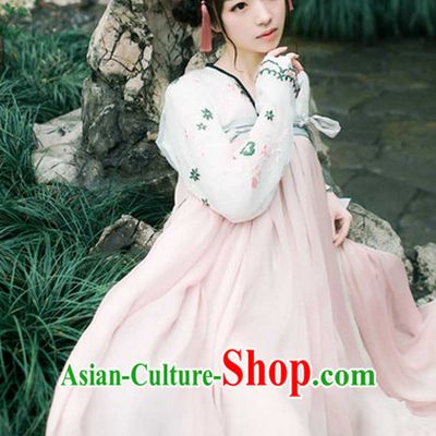Chinese Ancient Beauty Clothes and Hair Accessories Complete Set