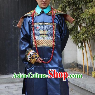 Chinese Ancient Official Costumes and Hat Complete Set for Men