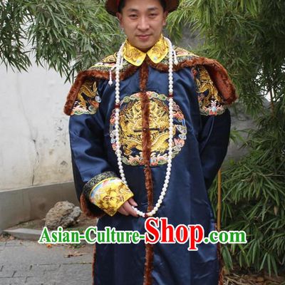 Chinese Ancient Official Costume and Hat Complete Set for Men