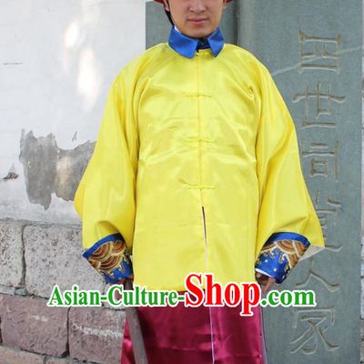 Chinese Ancient Emperor's Bodyguard Costumes and Hat Complete Set for Men