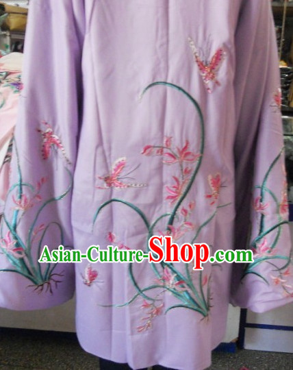 Chinese Opera Long Robe and Hair Accessories Complete Set Chinese Opera Long Robe and Hair Accessories Complete Set