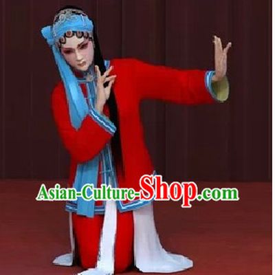 Chinese Traditonal Opera Qing Yi Costumes Complete Set for Women