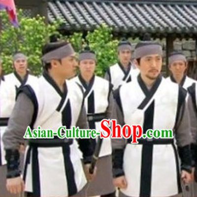 Ancient Korean Civilian Costume and Head Band Complete Set for Men