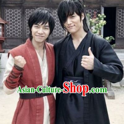 Ancient Korean Black Bodyguard Costume for Men