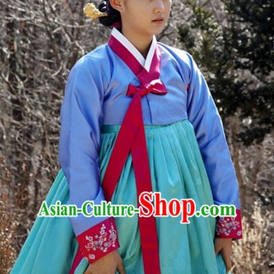 Ancient Korean Hanbok Clothes for Girls